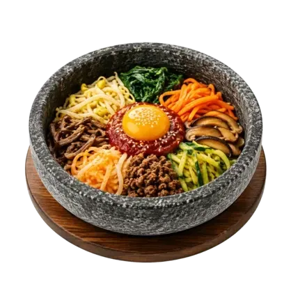 뜨겁고 든든한 돌솥비빔밥