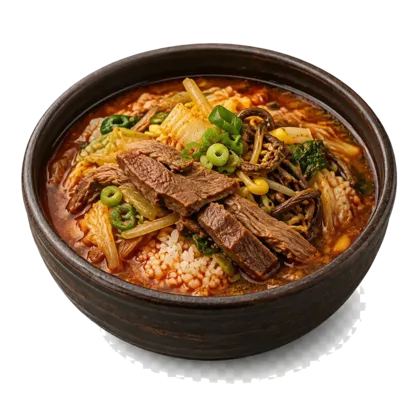 비 오는 날 메뉴 장터국밥